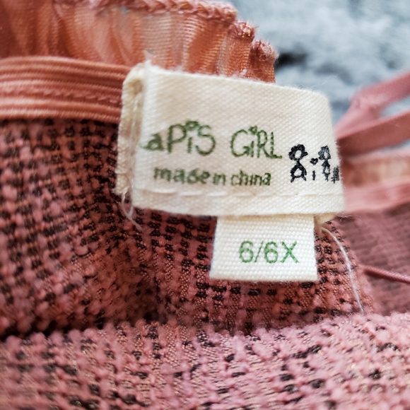 ANTHROPOLOGIE LAPIS GIRL BOHO DRESS / TOP / SKIRT 6/6X - Picture 9 of 9